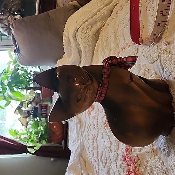 Vintage Wood Carving Cat Figurine Sculpture Standing Cat - Picture 7 of 8